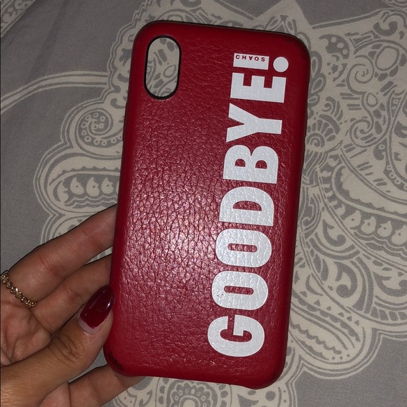 Red Goodbye Phone Case E1d26d
